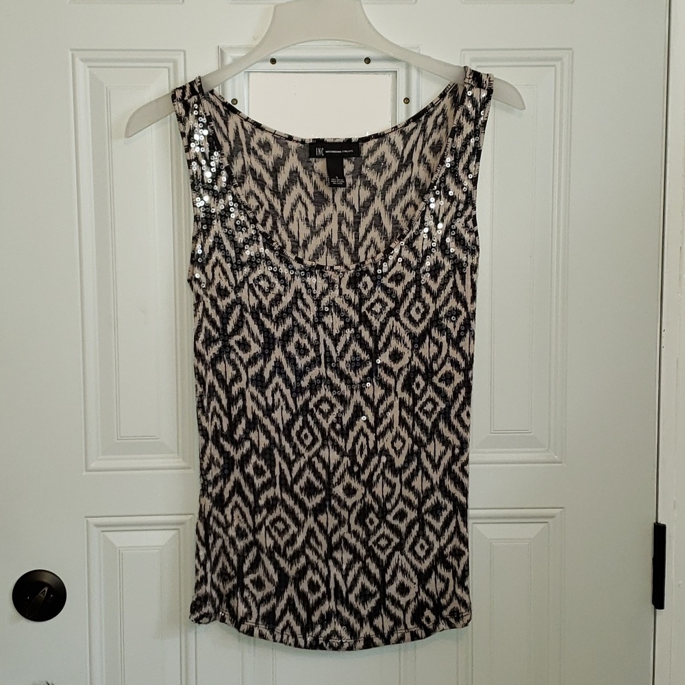 INC tank top small sequins 8 10
